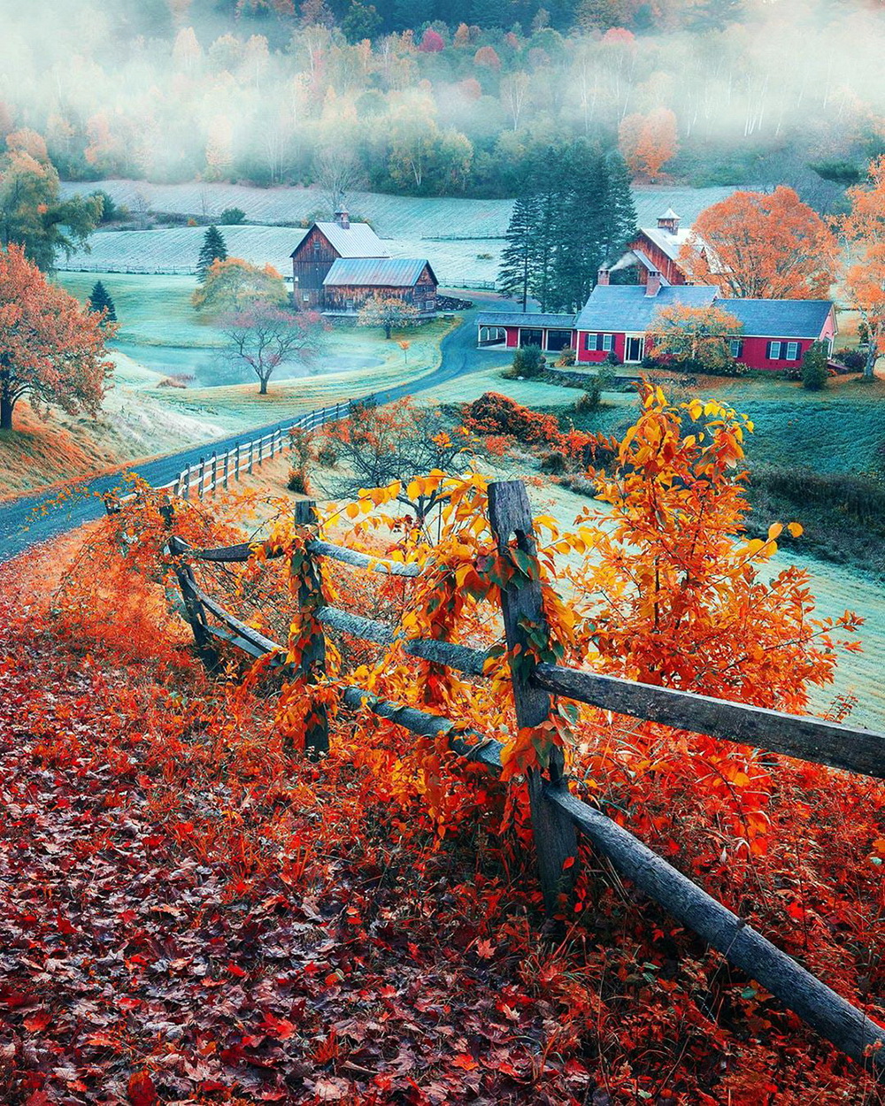 Осень Америки Vermont