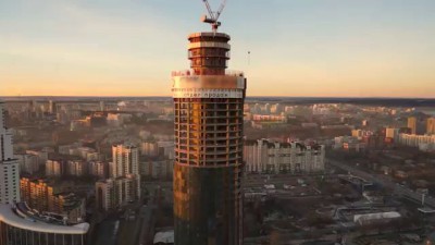 Екатеринбург Башня Исеть / Base jumping off high building "Iset Tower"