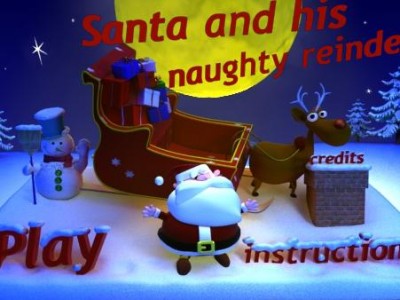 Santa and his naughty reindeer