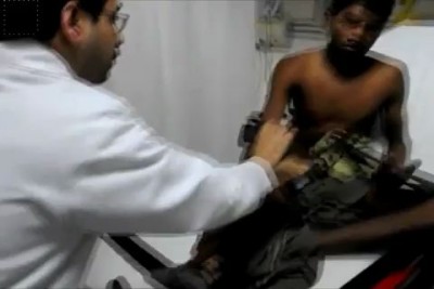 С арматурой в животе