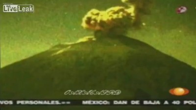 НЛО над вулканом Popocatepeti в Мексике