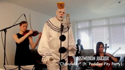 Chandelier - 'Sad Clown with the Golden Voice' Sia Cover ft. Puddles
