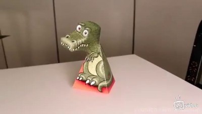 Иллюзия с динозавром