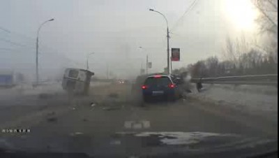 авария Новосибирск 25 февраля
