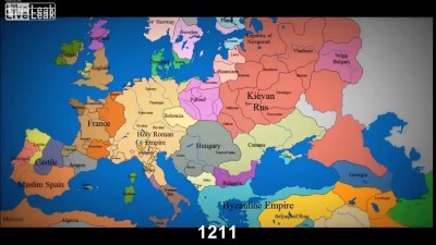 Как менялась политическая карта Европы за 1000 лет .