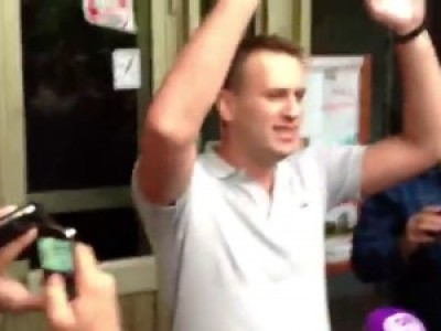 Навальный после обыска 11 июня 2012