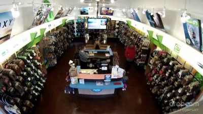 Thug Sucker Punches Female Clerk In Shoe Store