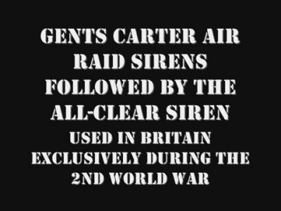 Carter Air Raid Siren