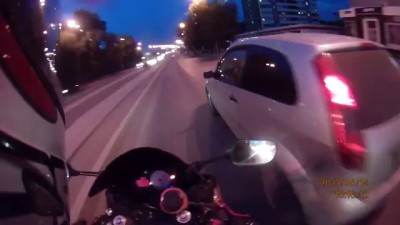 Нападение мотоциклистов на семью \ Aggressive Bikers Attack and PayBack