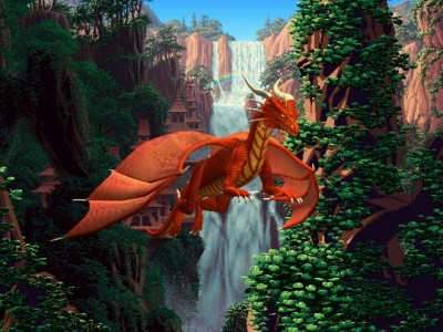 Водопад и дракон