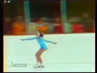 Елена Водорезова Олимпиада 1976, произвольная программа