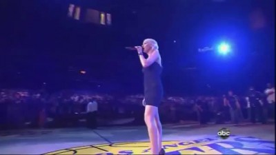 Christina Aguilera USA National Anthem Live At NBA Finals 2010 Game