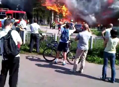 Пожар на ВВЦ 30 августа 2011г