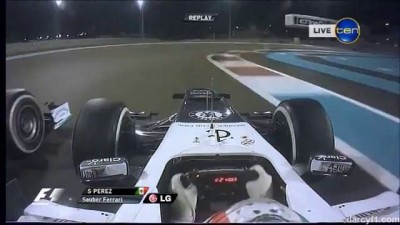 F1 Abu Dhabi 2012 Crash Di Resta Perez Grosjean Webber