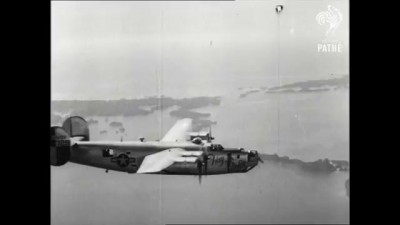 B24 Bomber Shot Down - Incredible Footage, [Full Resolution]