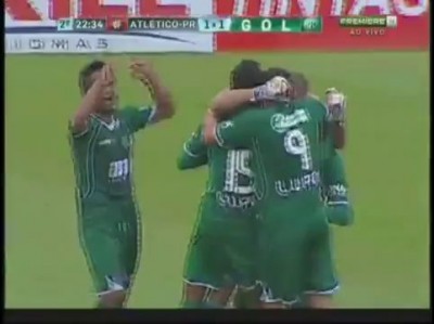 GOLAÇO Emerson: 1º Gol do Guarani: Atlético-PR 1 x 1 Guarani - Brasileiro Série B 2012