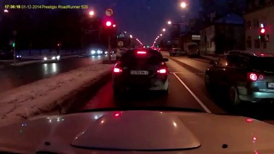 Минск: маршрутное такси столкнулось с Mitsubishi