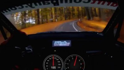 Rally car 206 km/h through a forest...