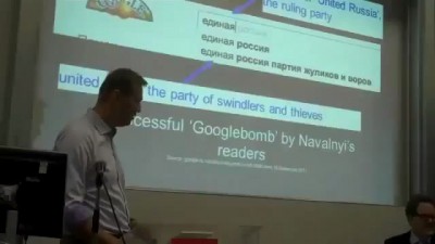 Оранжист Навальный на встрече LSE в Лондоне