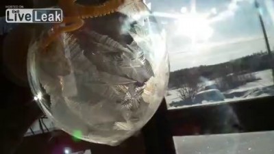 Замораживаем мыльный пузырь при -30°