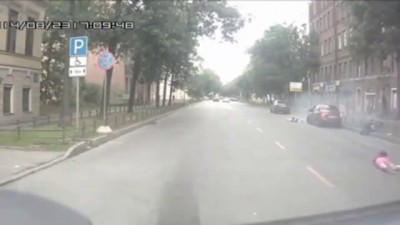 Авария в Санкт Петербурге с пешеходами 23 08 2014