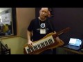 Keytar Jeff Demos Musiclab Les Paul Custom at IMSTA Festa LA 2013