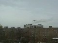 Самолёт над жилыми домами в Оренбурге