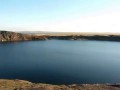 Озеро Чаган, известное также как Атом-Коль - воронка от взрыва