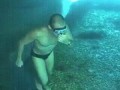 Прогулка вверх ногами в подводной пещере