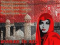 graffiti collage "Woman in red"