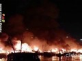 Пожар в индийском порту