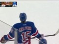 John Giannone takes a puck to the face - Islanders/Rangers - 2/7/2013