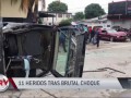 Brutal choque dejó 11 heridos | Al Rojo Vivo | Telemundo