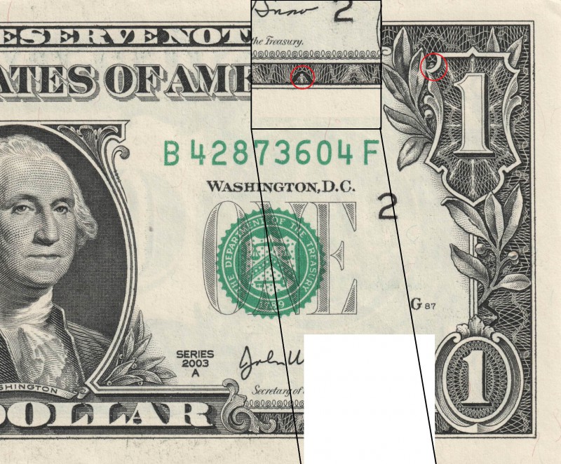 сова на долларовой купюре