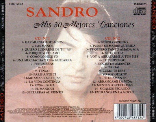 Sandro - Mis 30 Mejores Canciones (1998)-b