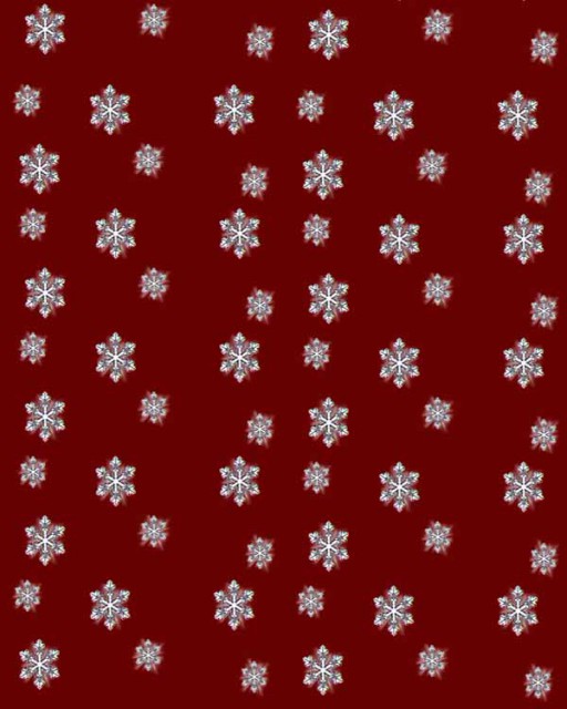 teppich rot mit schneeflocken