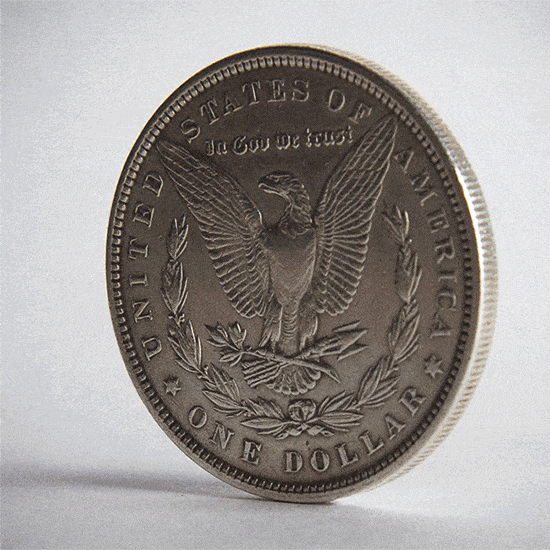 Кольцо из серебряного доллара