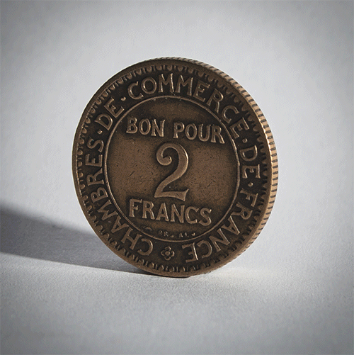 Кольцо из французских 2 франков