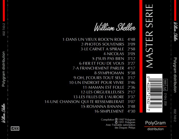 William Sheller VOL 1 back