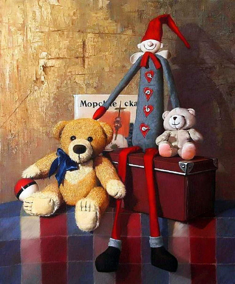 Натюрморт и игрушка