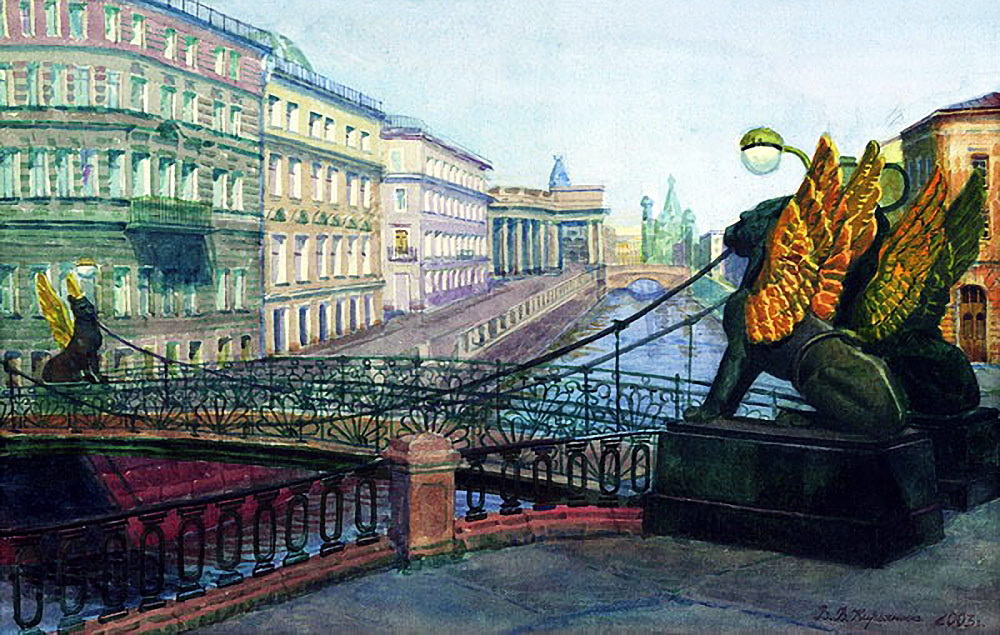 Рисунок банковский мост