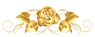 decoration gold rose