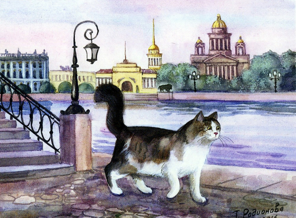 Рисунок петербургские коты