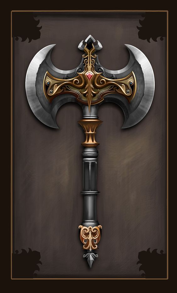 секира двойная картина