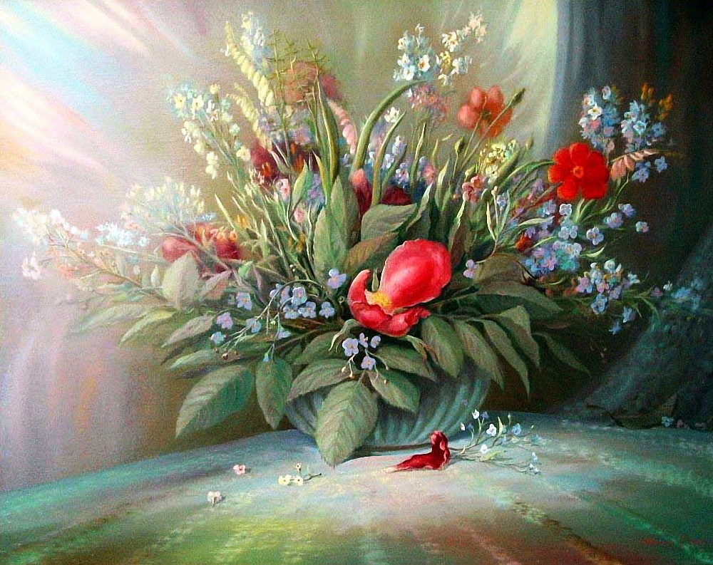 Сергей Панин художник цветы