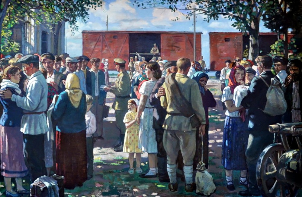 Картинки проводы на войну 1941