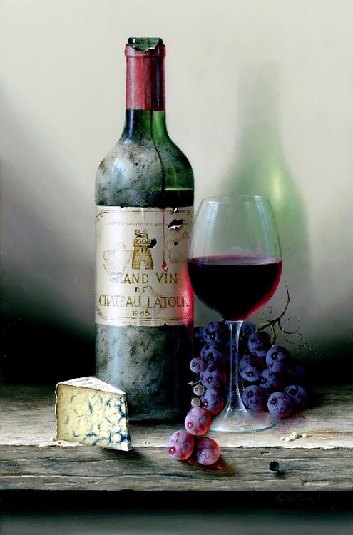 1 Chateau Lator and Blue Cheese