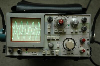 Tektronix-Sony-335-35MHz-Oscilloscope-Calibrated-with-Two