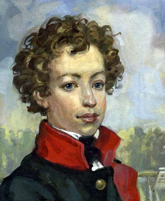 Александр Сергеевич Пушкин в форме лицеиста