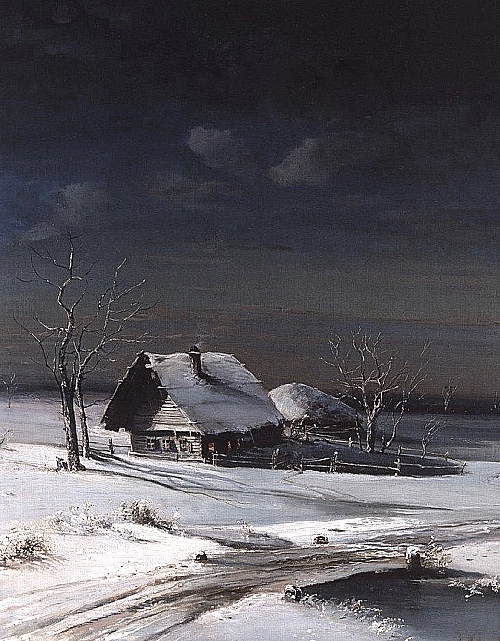 Саврасов А. «Зимний пейзаж» (1871)
